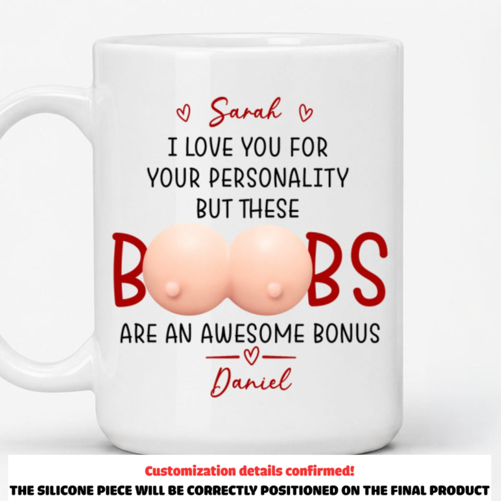 Custom Anniversary Keepsake Gifts For Couple • My Favorite Bonus - Personalized Squishy Mug