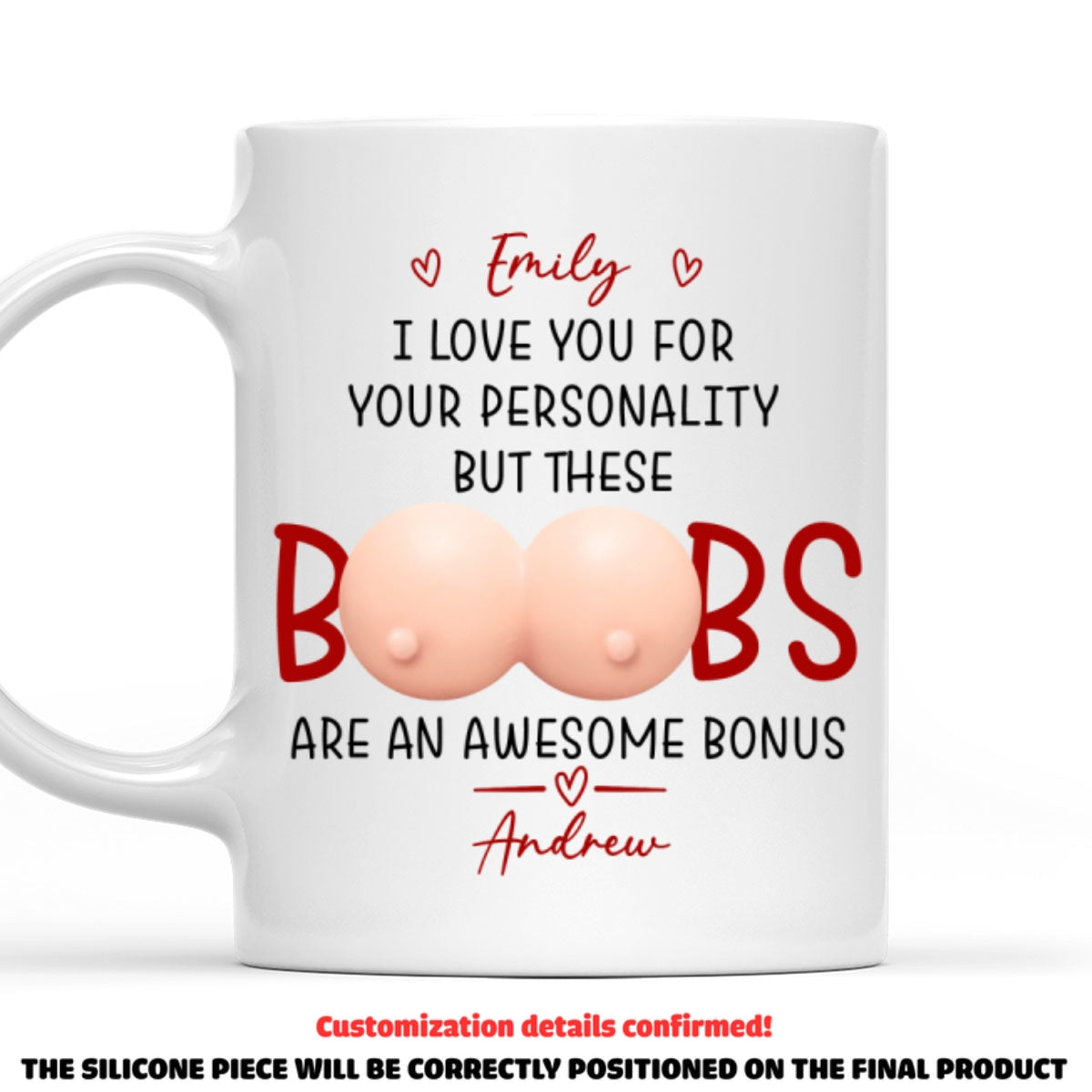 Custom Anniversary Keepsake Gifts For Couple • My Favorite Bonus - Personalized Squishy Mug