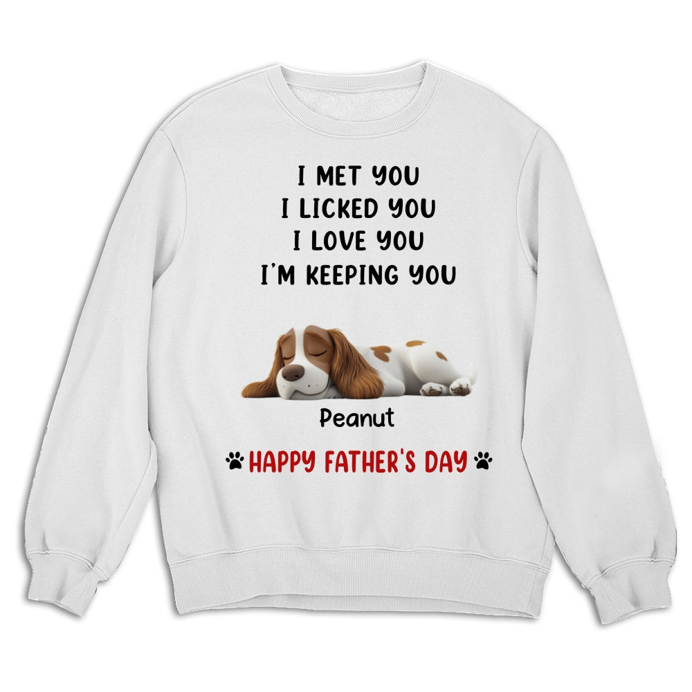Custom Christmas & Birthday Keepsake Gift • White Ver We Licked And Love You Ver Pet - Personalized Shirt