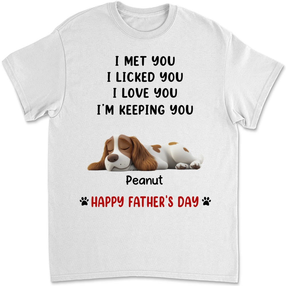 Custom Christmas & Birthday Keepsake Gift • White Ver We Licked And Love You Ver Pet - Personalized Shirt