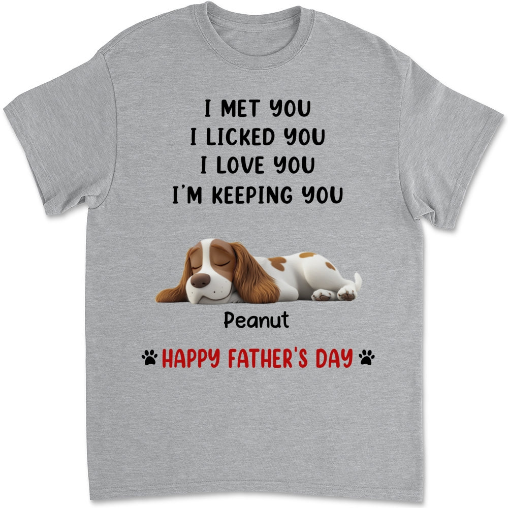Custom Christmas & Birthday Keepsake Gift • White Ver We Licked And Love You Ver Pet - Personalized Shirt