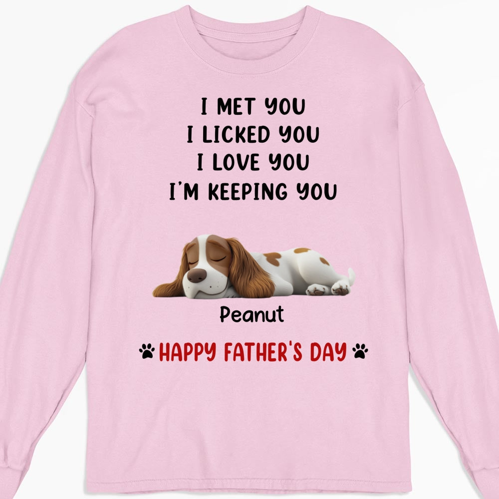 Custom Christmas & Birthday Keepsake Gift • White Ver We Licked And Love You Ver Pet - Personalized Shirt