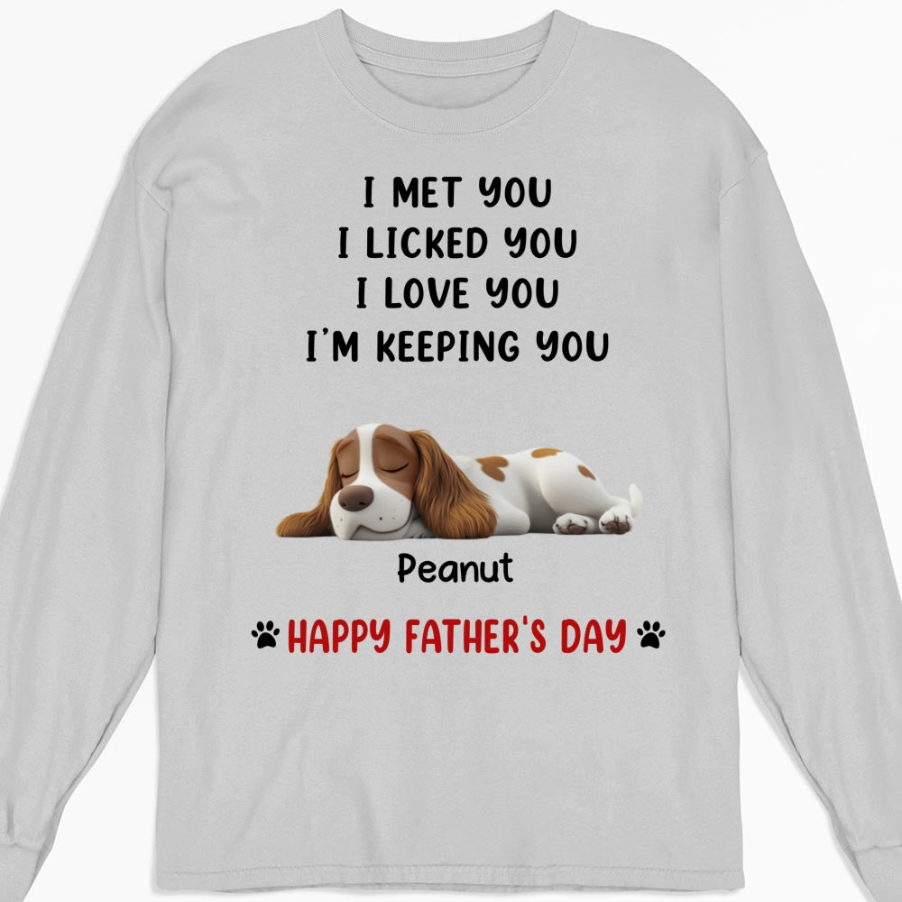 Custom Christmas & Birthday Keepsake Gift • White Ver We Licked And Love You Ver Pet - Personalized Shirt