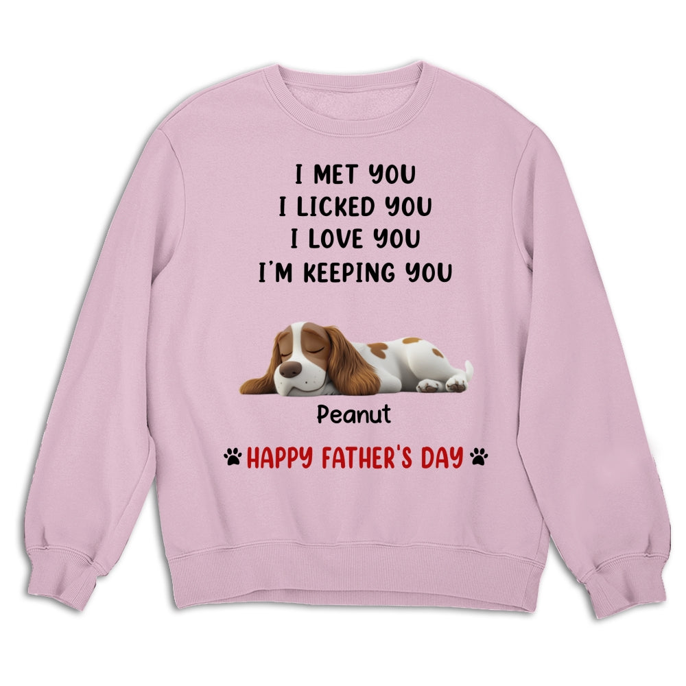 Custom Christmas & Birthday Keepsake Gift • White Ver We Licked And Love You Ver Pet - Personalized Shirt