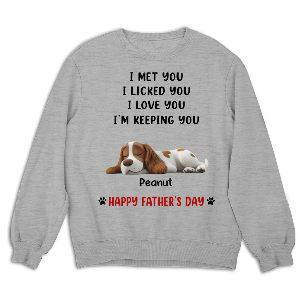 Custom Christmas & Birthday Keepsake Gift • White Ver We Licked And Love You Ver Pet - Personalized Shirt