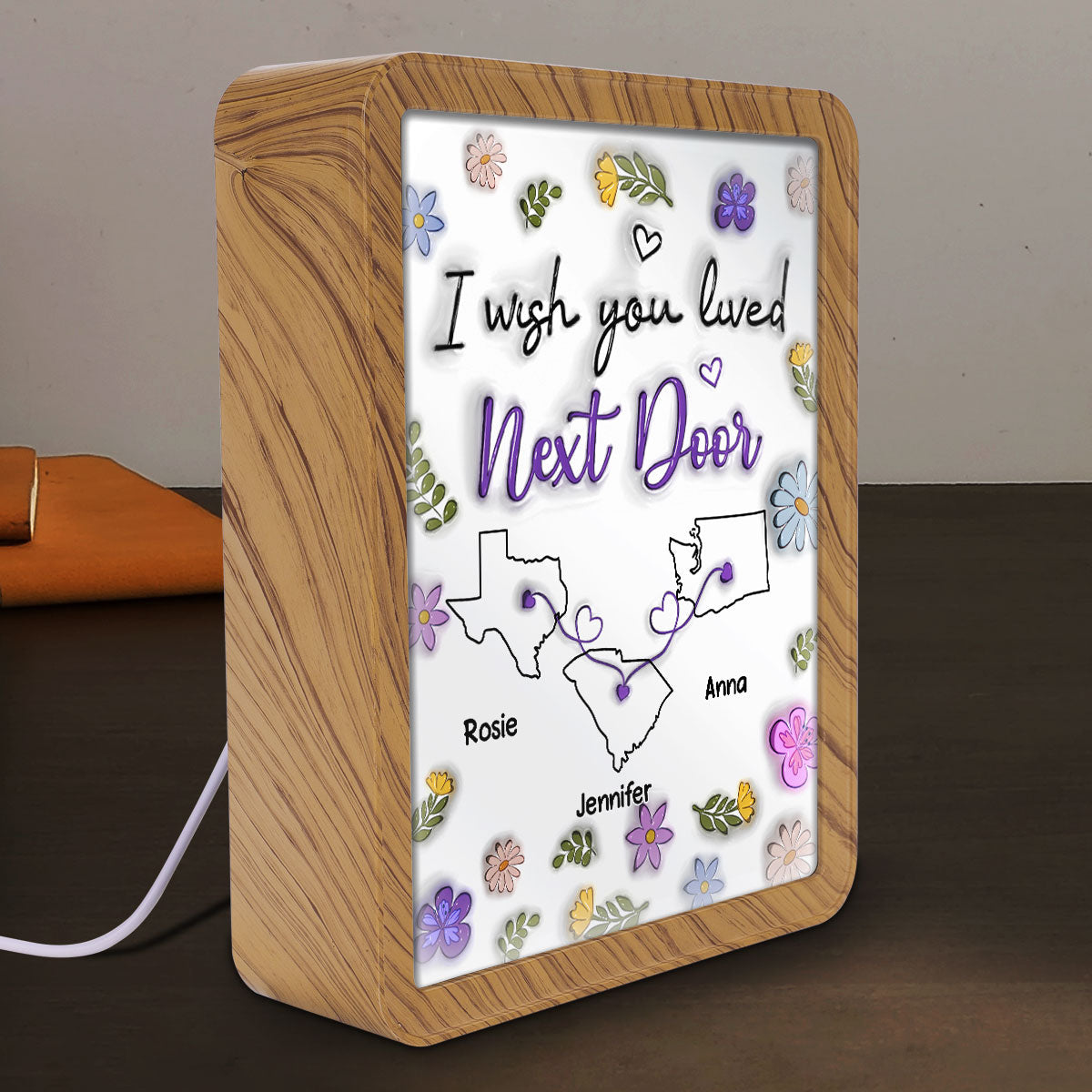 I Wish We Lived Closer - Personalized Magic Mirror