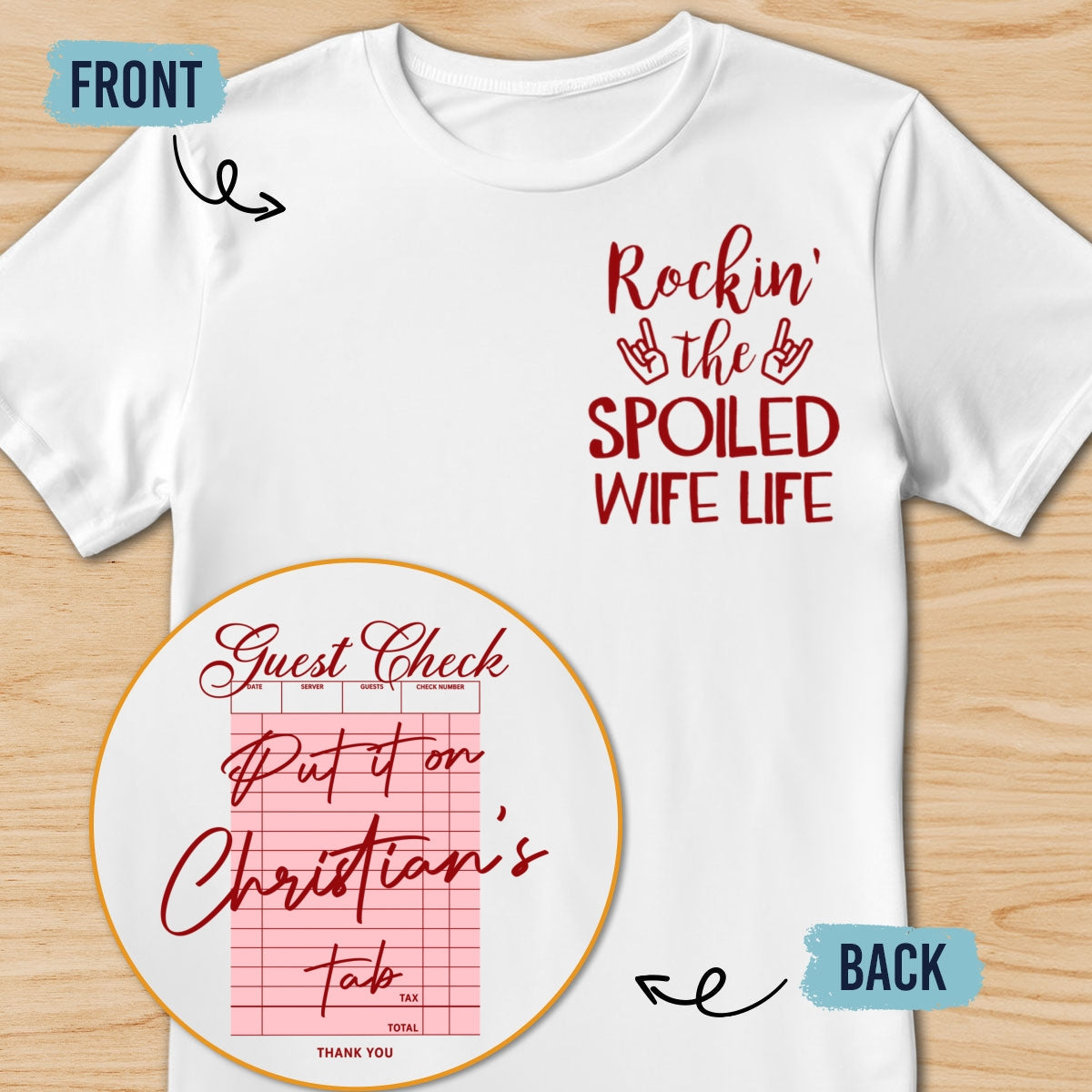 Custom Christmas & Birthday Keepsake Gift • Cute But Financially Supported - Personalized Shirt