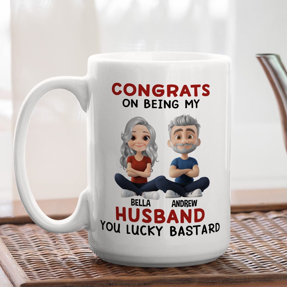 Custom Anniversary Keepsake Gifts For Couple • Being My Husband - Personalized Coffee Mug
