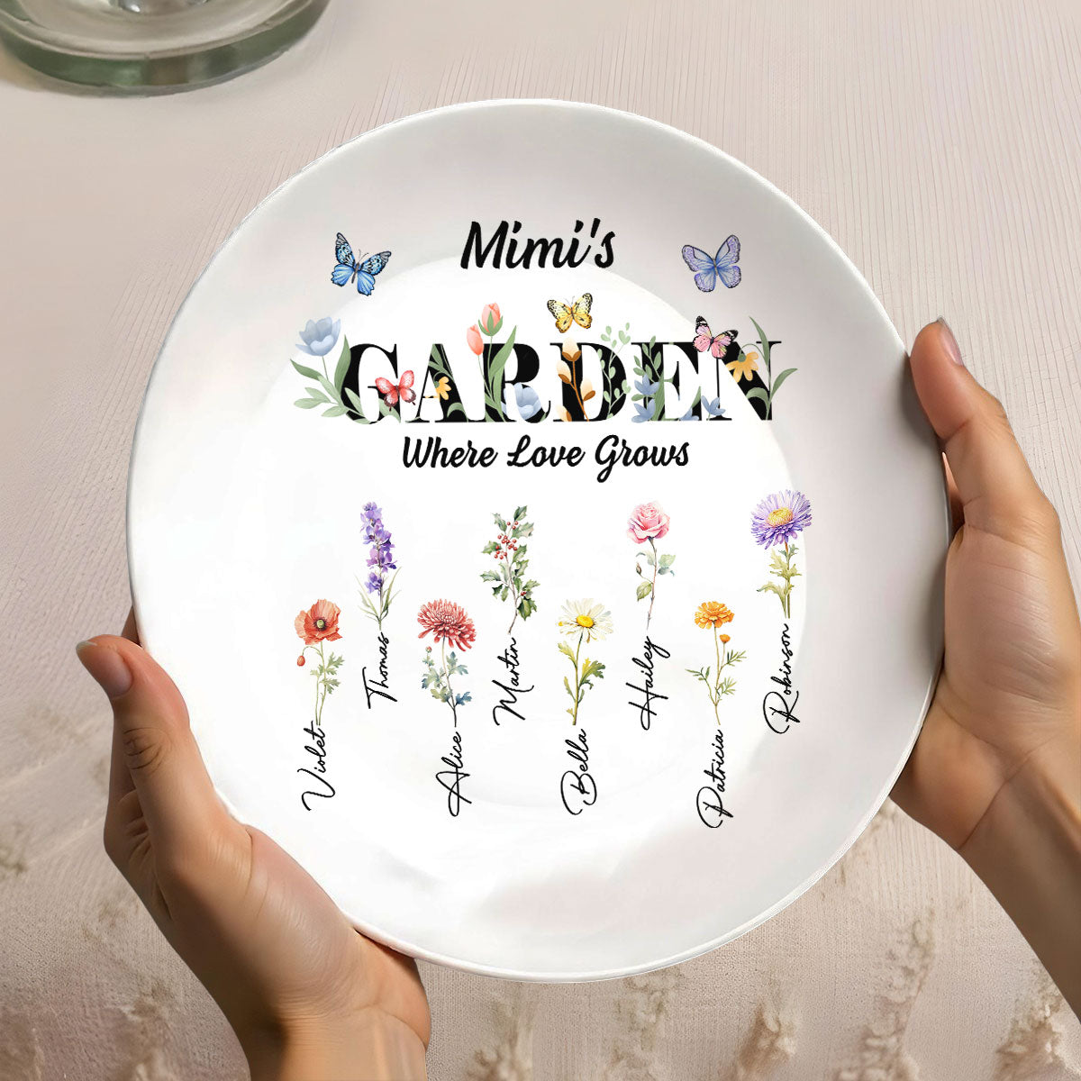 Where Love Grows - Personalized Plate