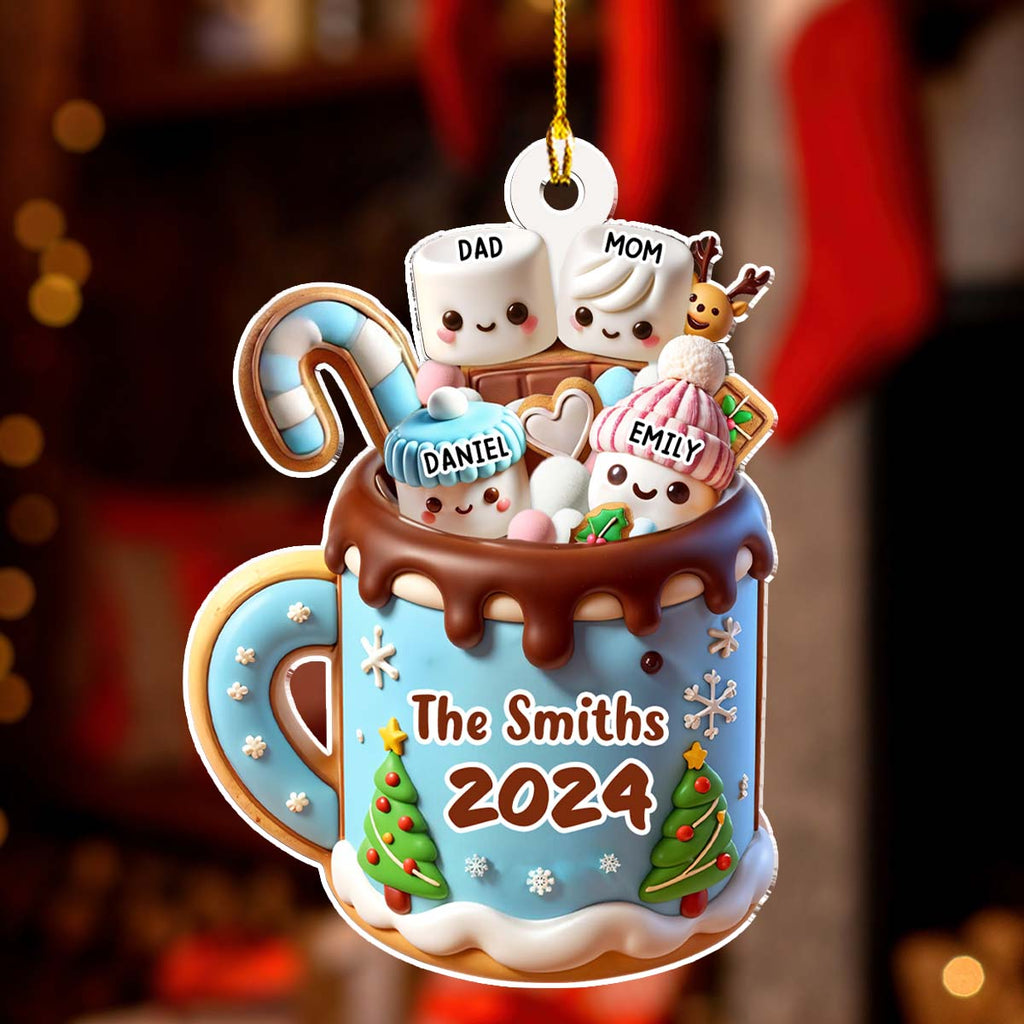 Custom Family Ornament, Christmas Gift for Family Members •  Funny Family - Personalized Acrylic Ornament
