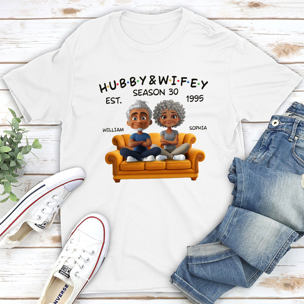 Custom Christmas Anniversary Keepsake Gifts For Husband • Hubby And Wifey Since - Personalized Shirt