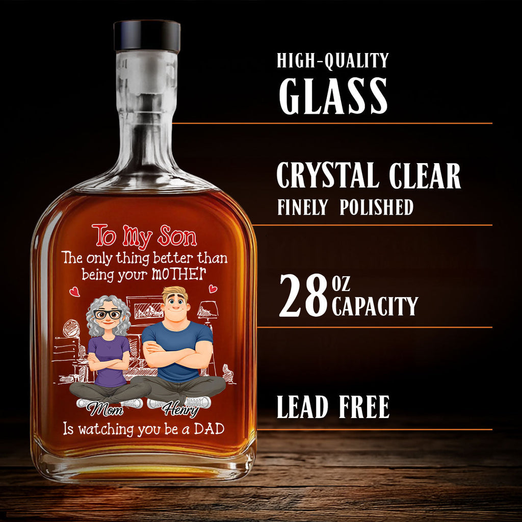 Being A Dad - Personalized Spirits Decanter