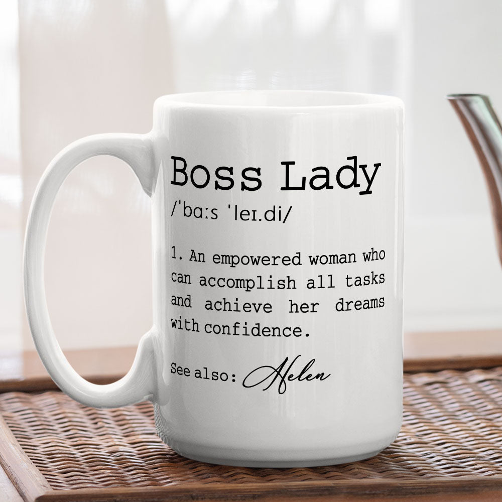 Custom Coworker, Christmas & Birthday Team Appreciation Gift • She Turns Goals Into Gold - Personalized Coffee Mug