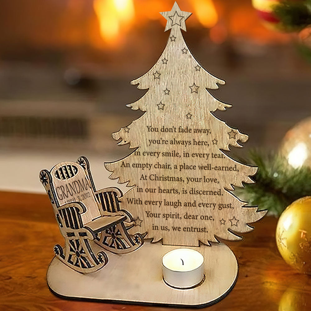 You Dont Fade Away - Personalized Candle Holder
