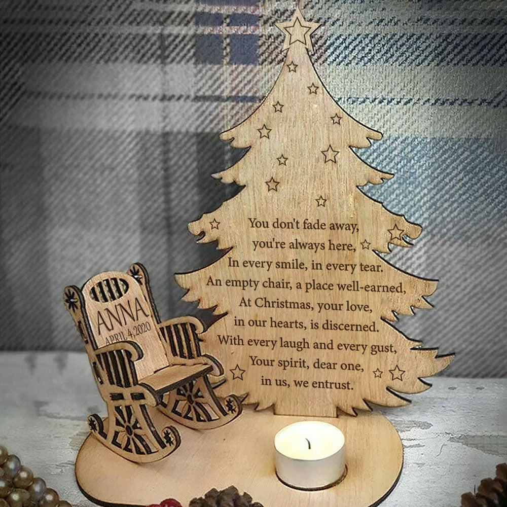You Dont Fade Away - Personalized Candle Holder