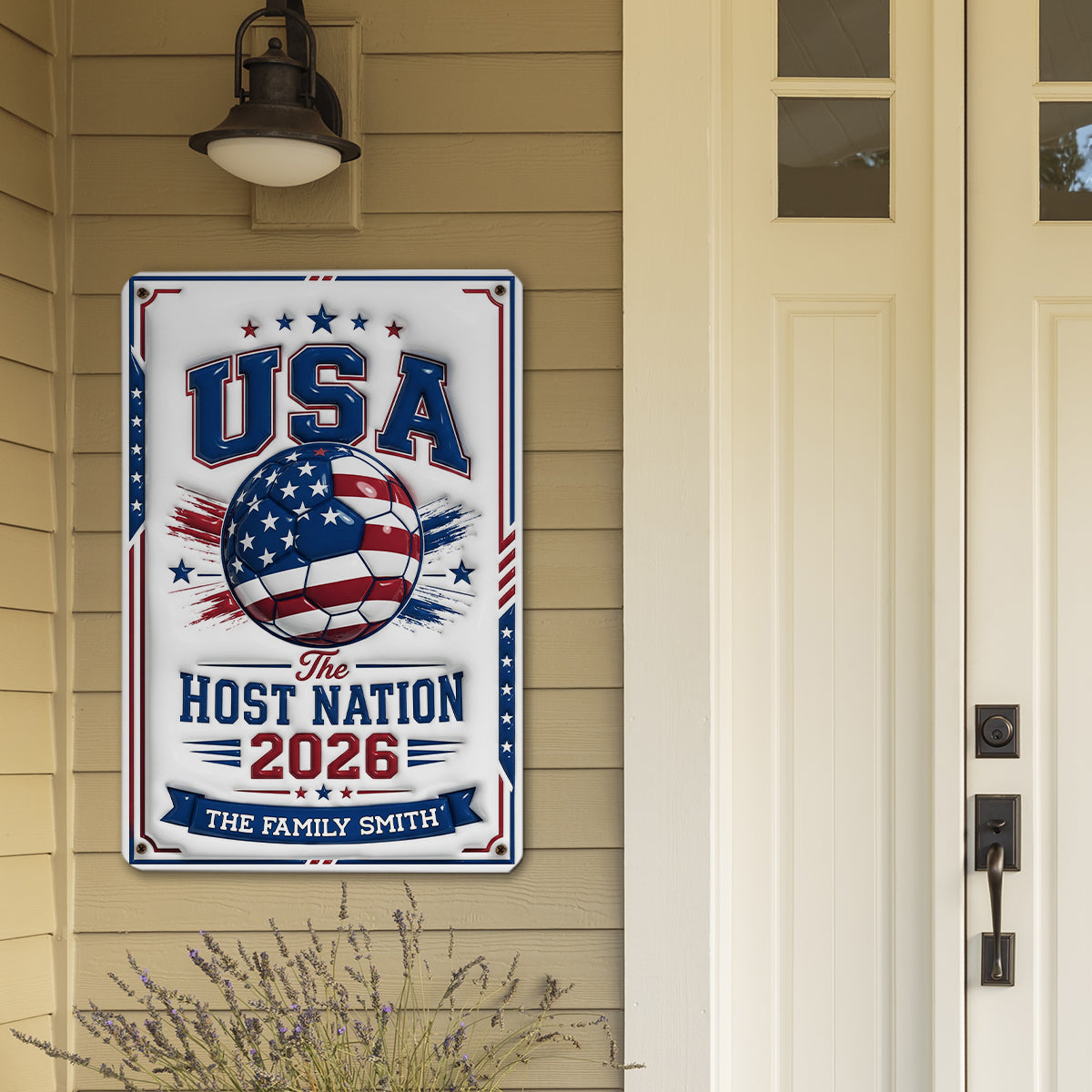 Custom 3D Home & Wall Decor, Birthday & Christmas Gift • For The World - Personalized 3D Inflated Effect Metal Sign