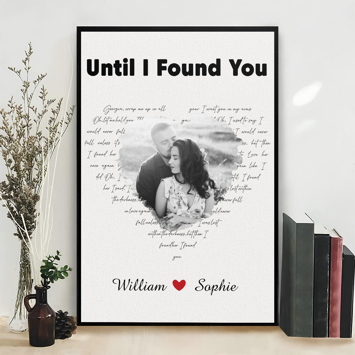 Couple Anniversary Song Lyrics Wall Art - Personalized Poster