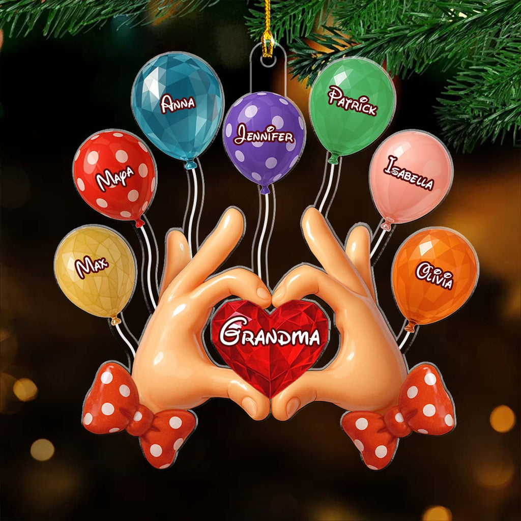 Custom Family Ornament, Christmas Gift for Family Members •  Love From My Little Kid - Personalized Acrylic Ornament