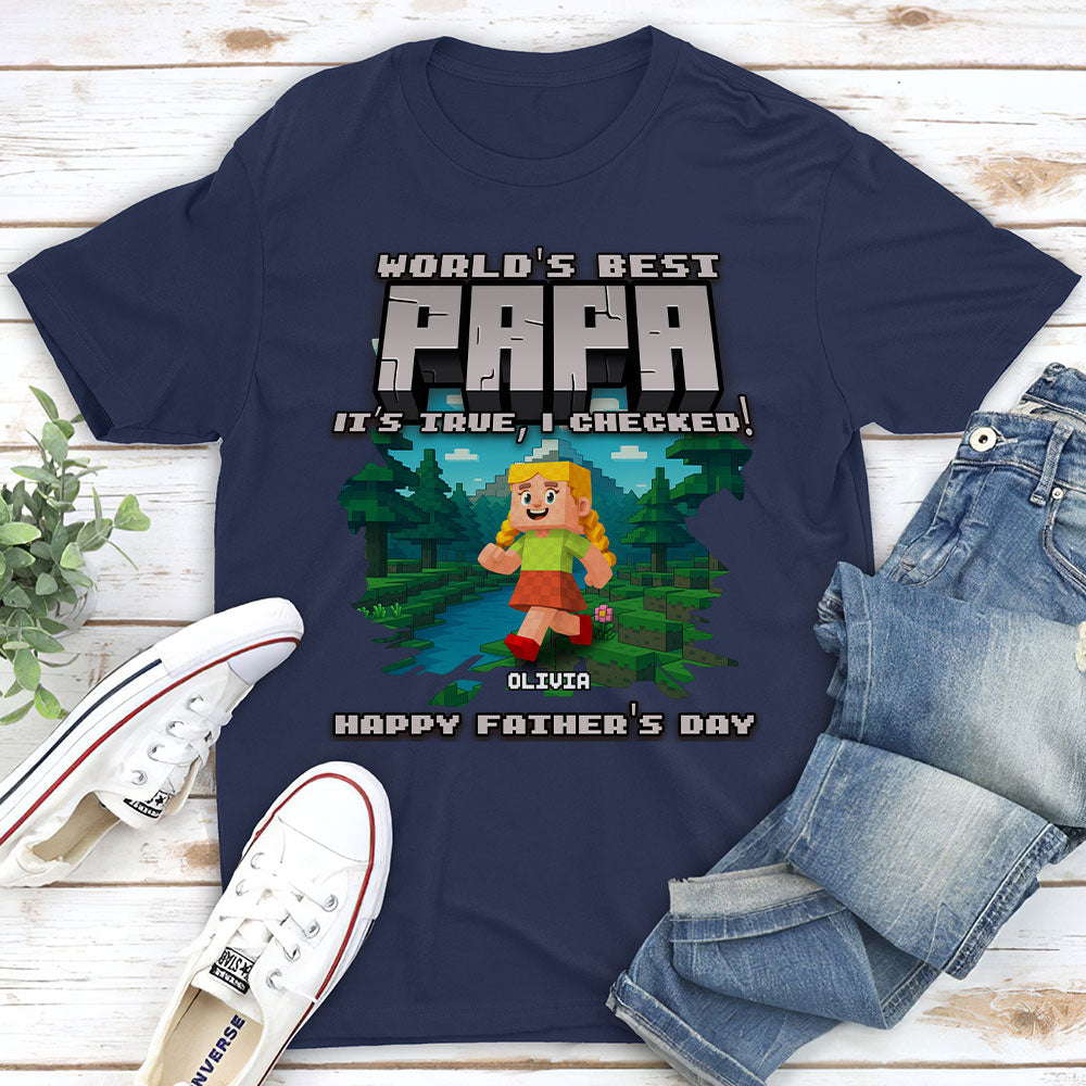 Custom Father's Day, Special Gift for Dad & Grandpa • World Best Grandpa - Personalized Shirt
