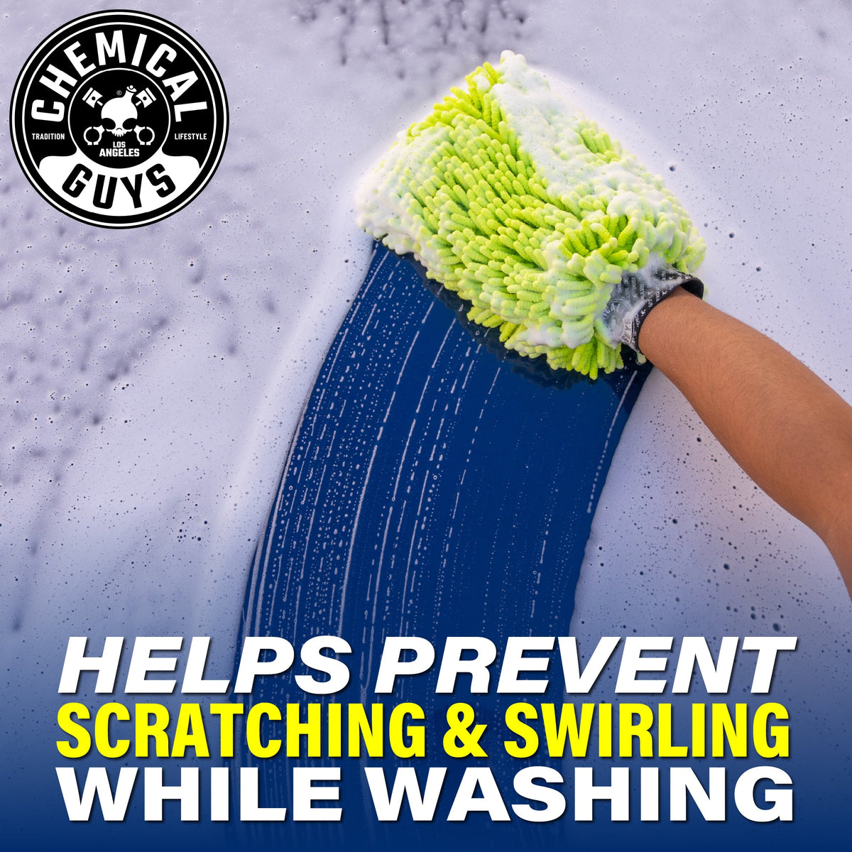 Chenille Microfiber Premium Scratch-Free Car Wash Mitt packaging-