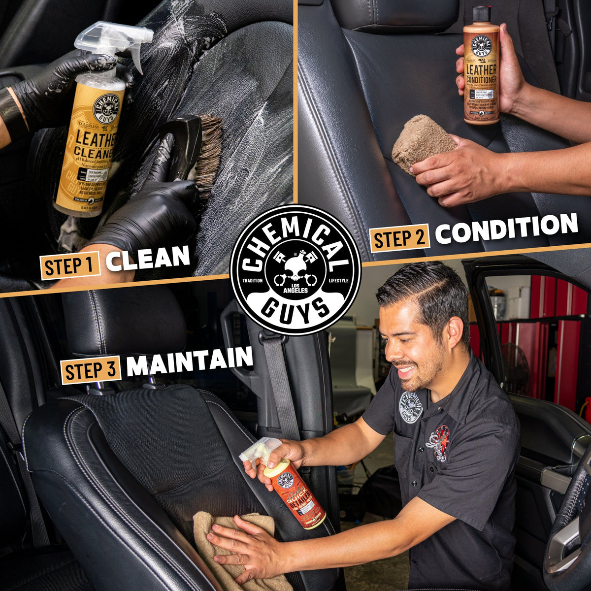 Leather Cleaner and Conditioner Care Kit