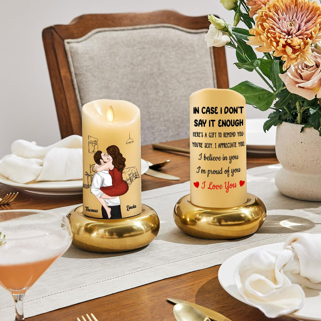 I Am Proud Of You - Personalized LED Candle