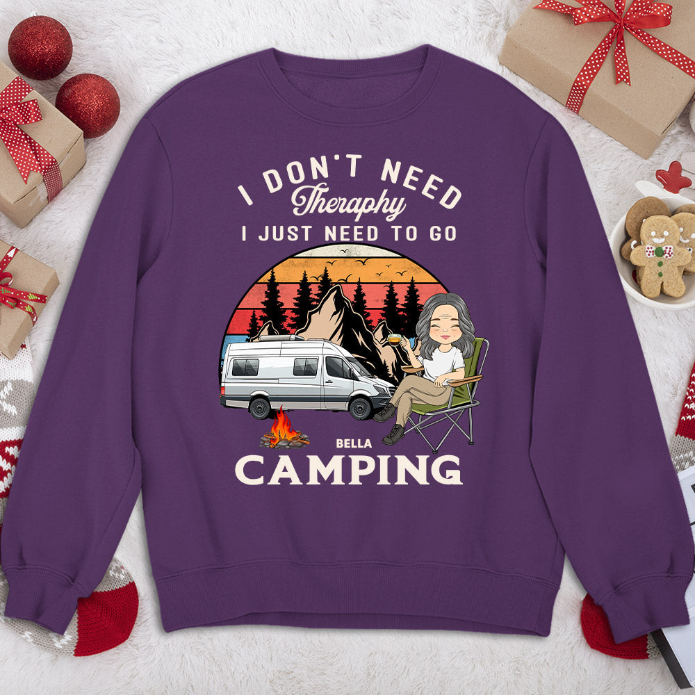 Custom Christmas & Birthday Keepsake Gift • Therapy Camping 2 - Personalized Sweatshirt