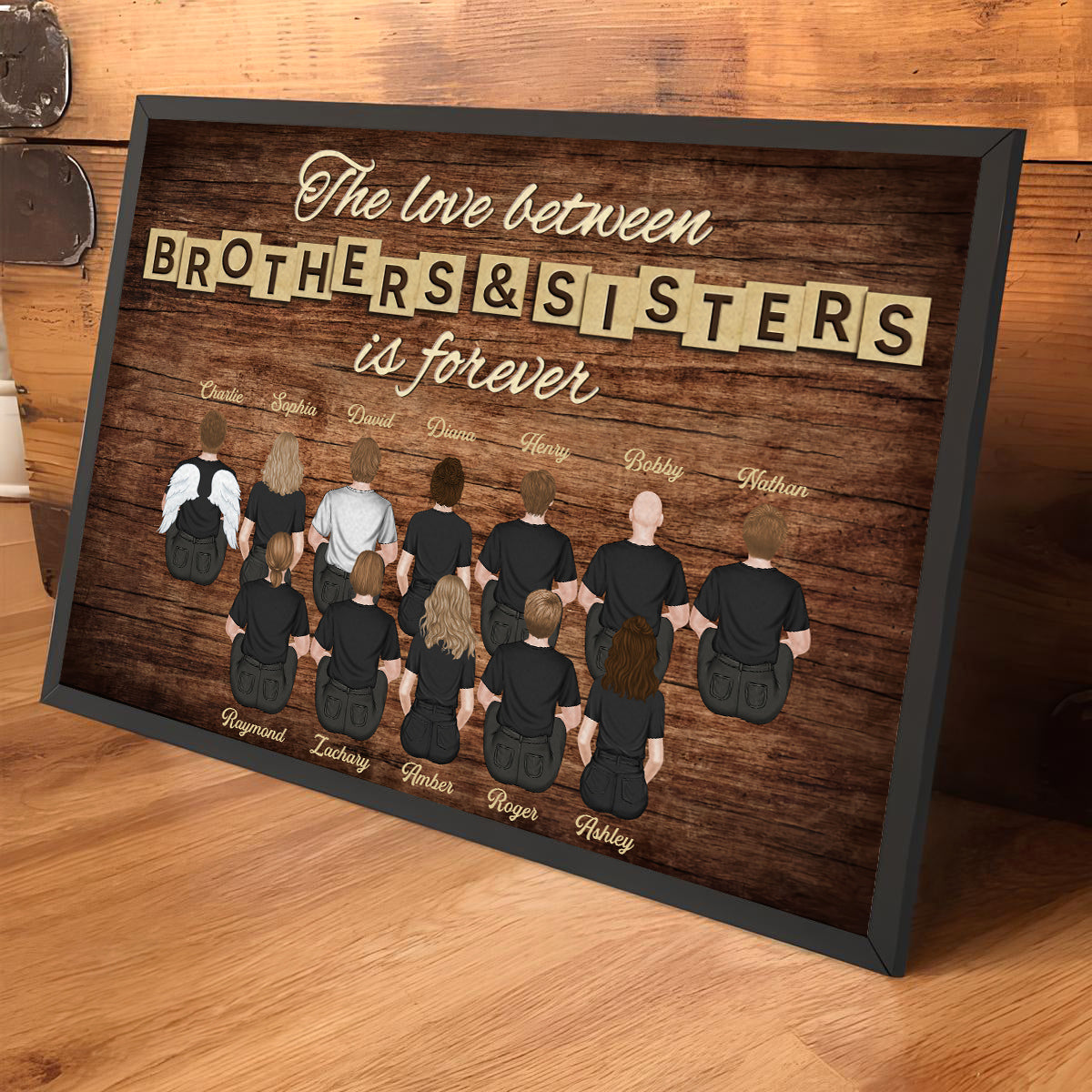 Brothers & Sisters Forever Version 3 - Personalized Poster