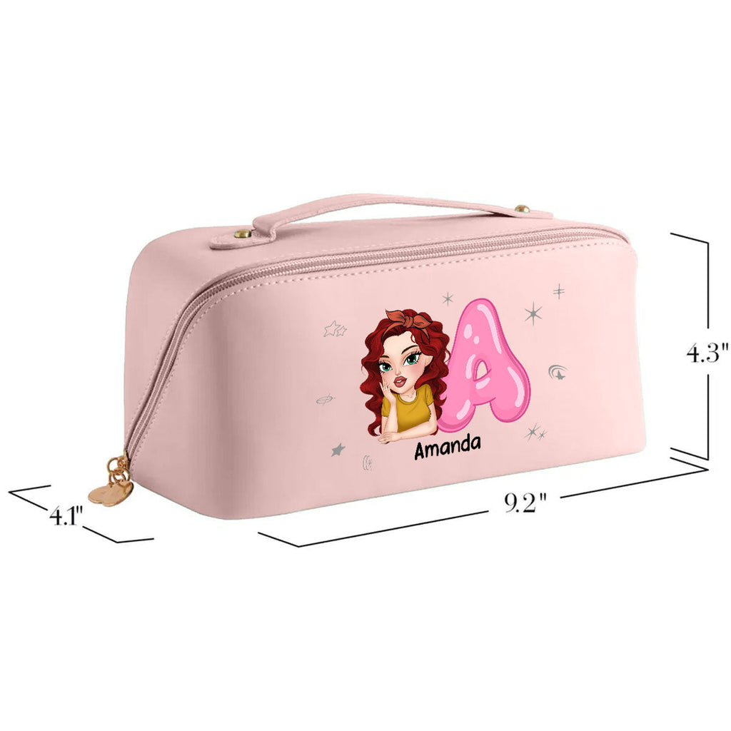 Y2K Girl - Personalized Leather Makeup Bag