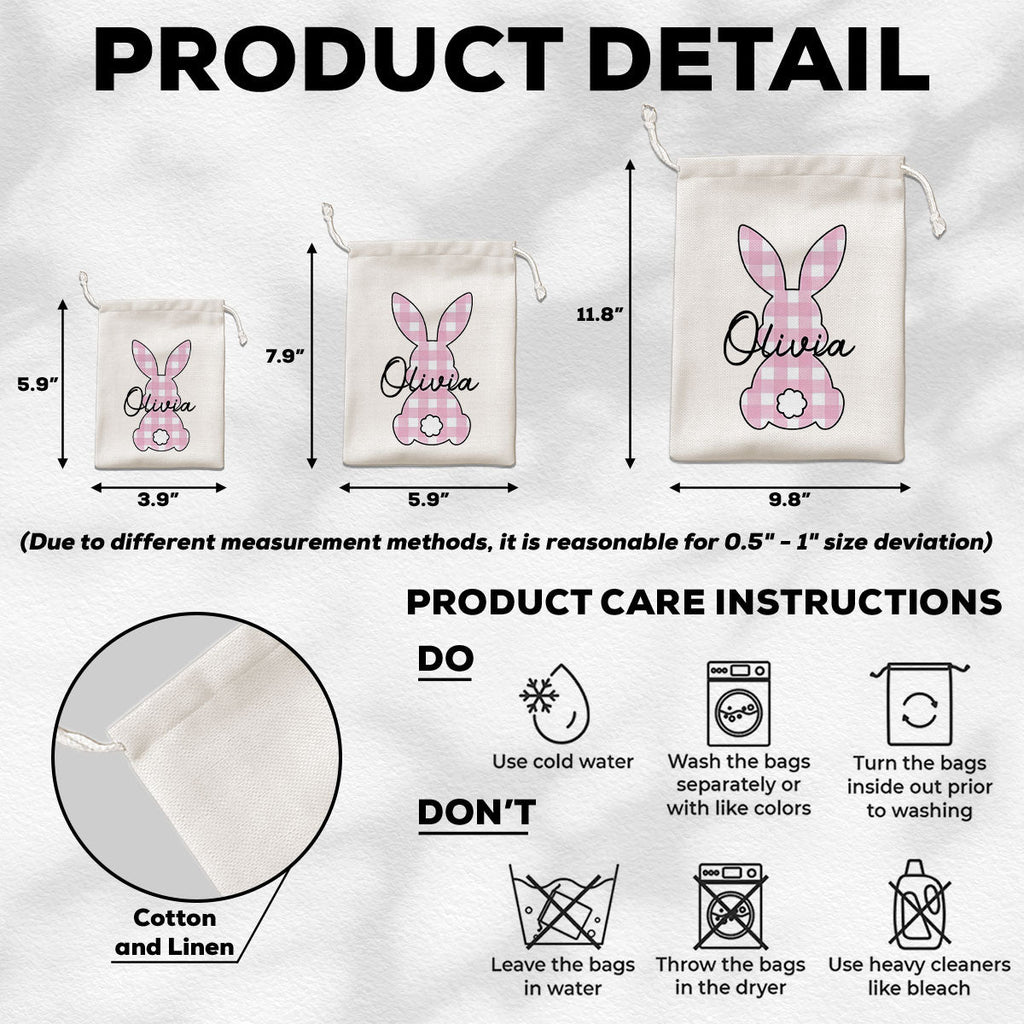 Cute Easter Bunny - Personalized Favor Bag