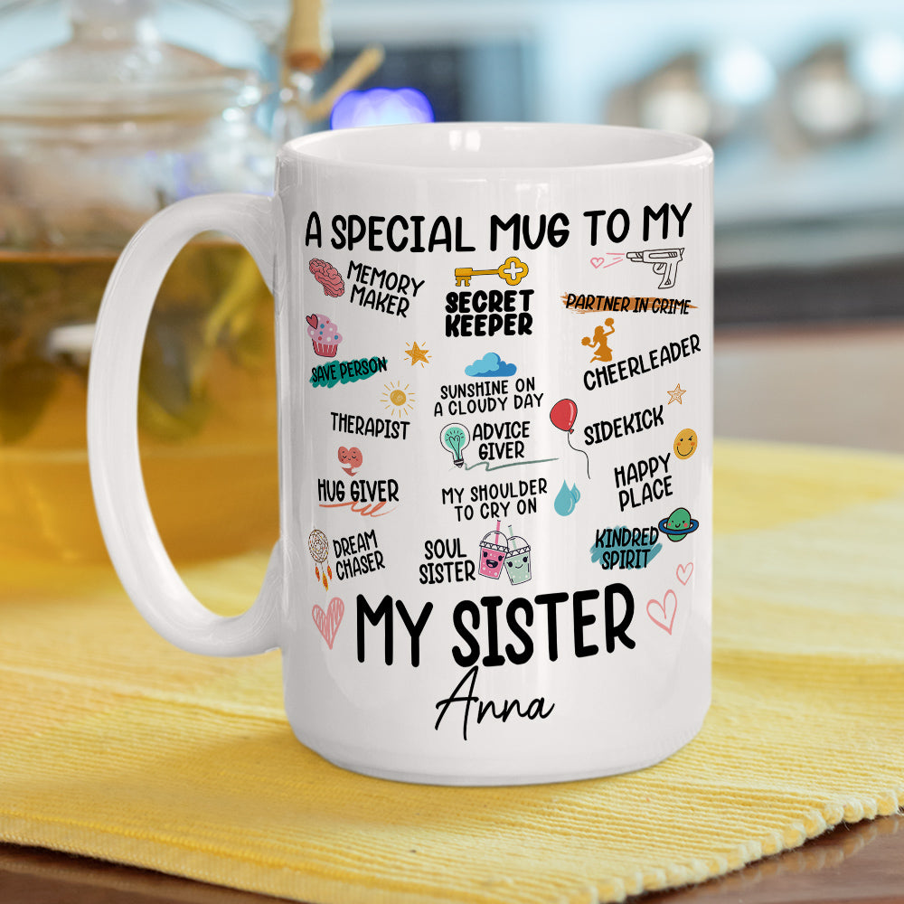 Custom Christmas & Birthday Gift for Brother & Sister • A Special Mug To My Love - Personalized Coffee Mug
