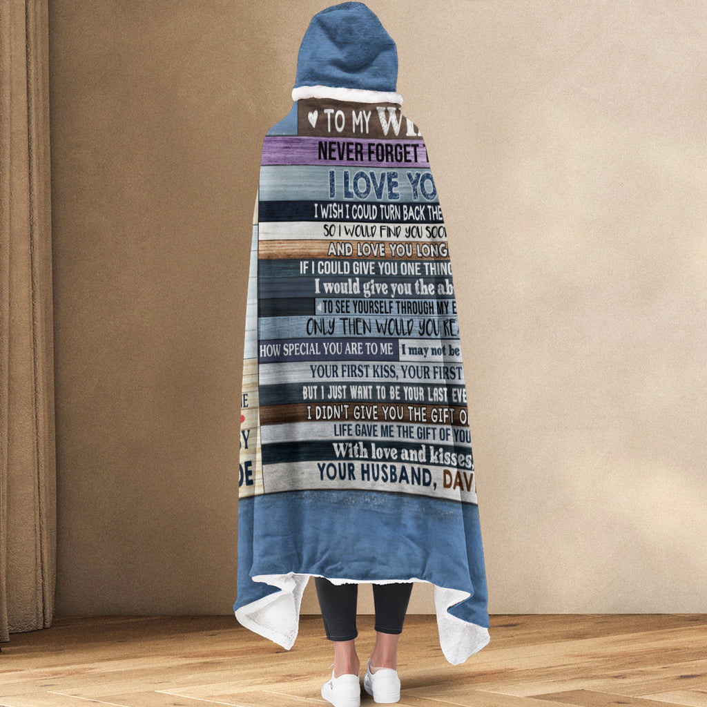 You Are My Love - Personalized Hooded Blanket