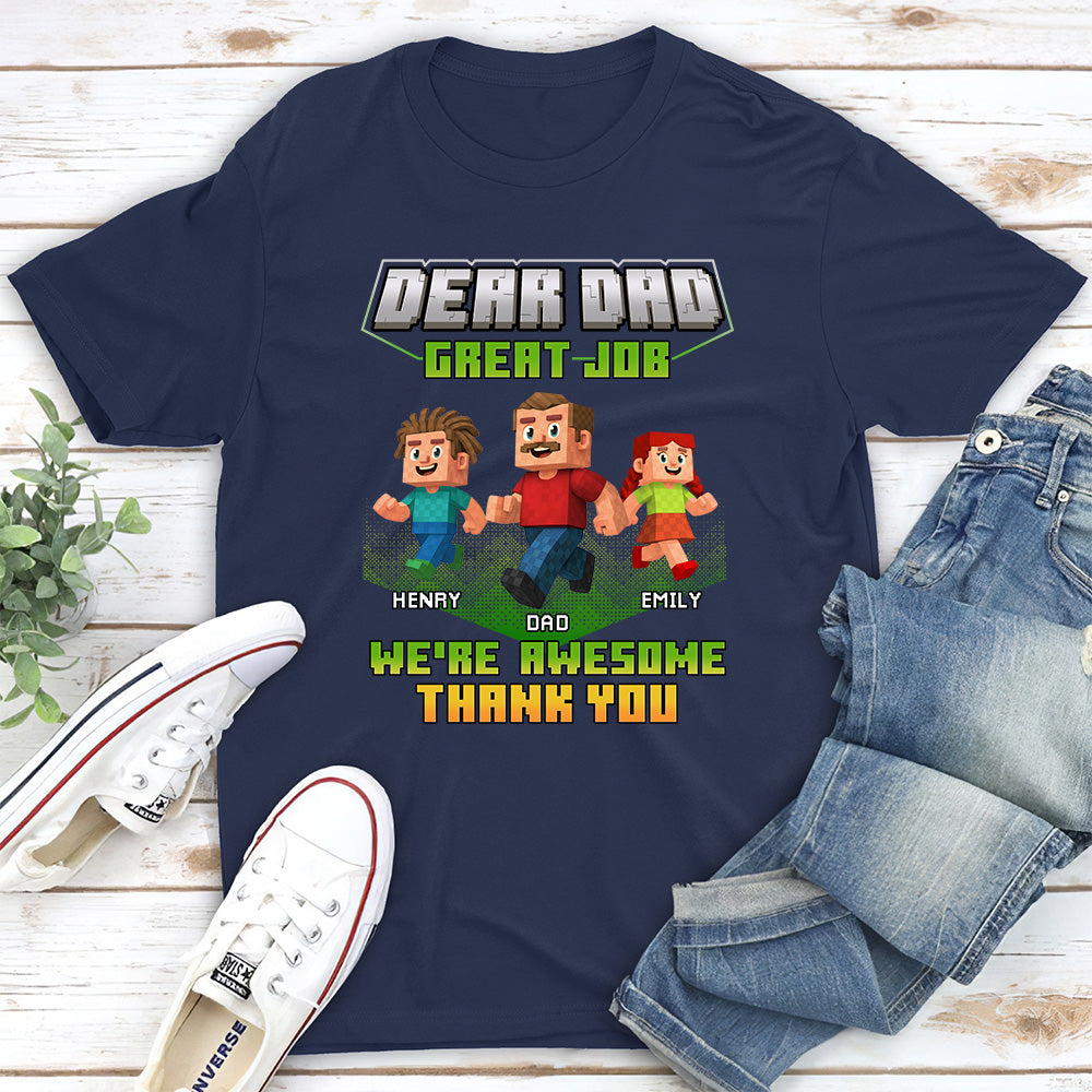 Custom Father's Day, Special Gift for Dad & Grandpa • Thank You Dadcraft - Personalized Shirt