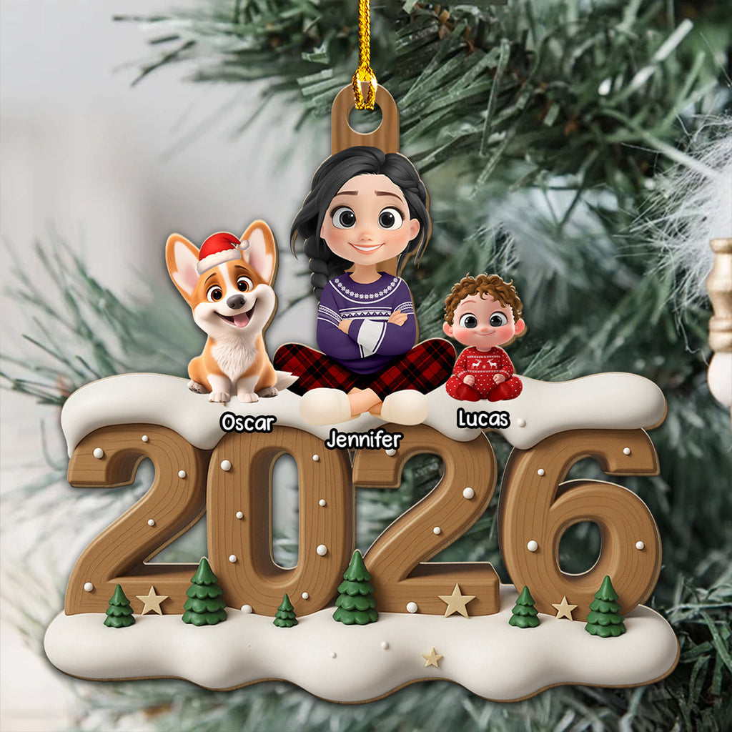 Custom Keepsake Christmas Ornament •  From Next Year Onwards - Personalized 3D Effect Wood Ornament