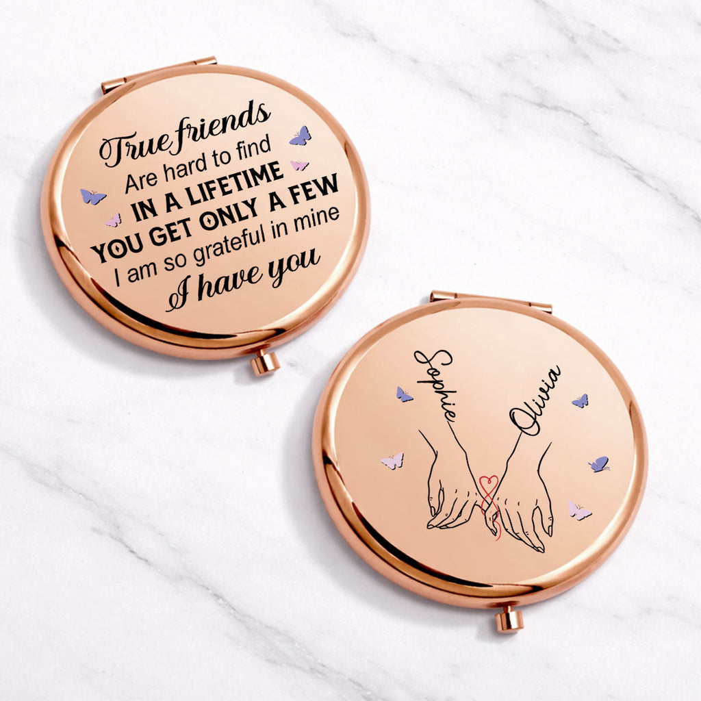 True Friends - Personalized Compact Mirror