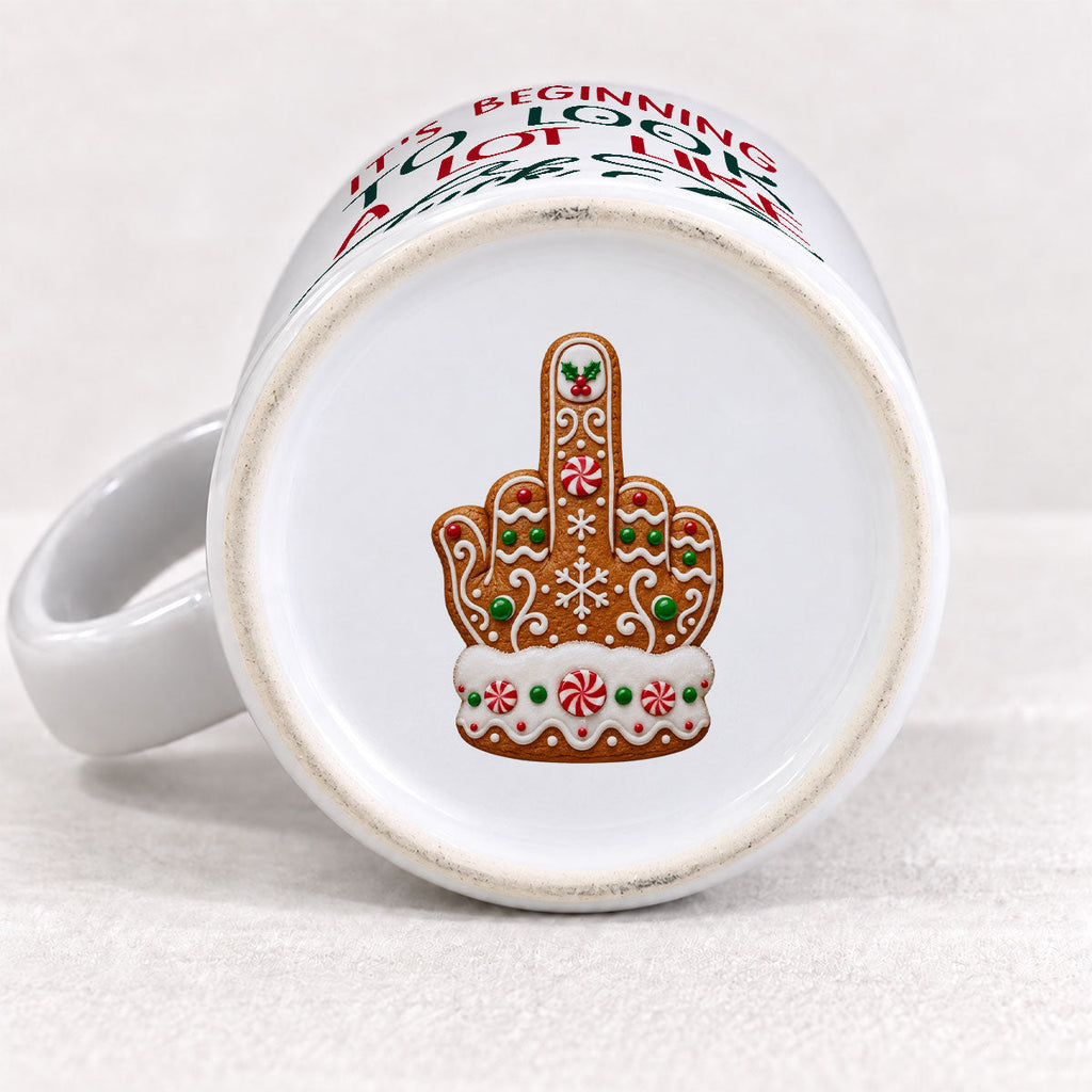 Custom Coworker, Christmas & Birthday Team Appreciation Gift • Ho Ho Nope Not Today - Personalized Bottom Print Mug