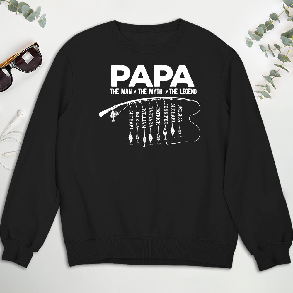 Custom Father's Day, Special Gift for Dad & Grandpa • The Fishing Legend - Personalized Shirt