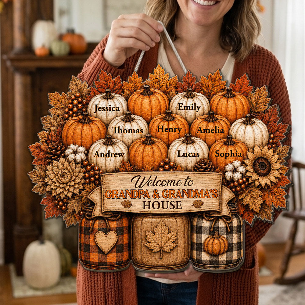 Fall Memories Grow Here - Personalized Wood Sign
