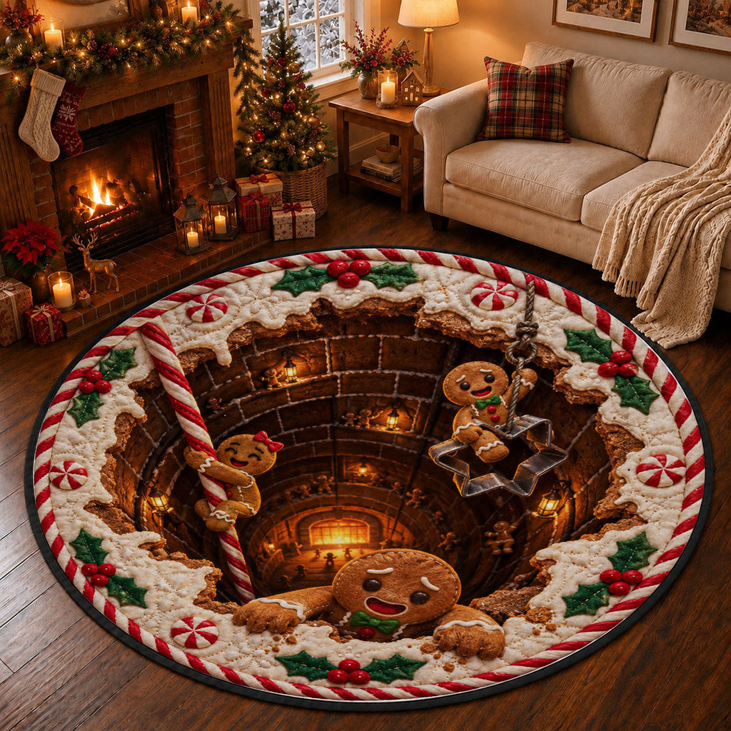 Custom Family Name Christmas Rug, Holiday Decor Gift for Family Members • Our Christmas Story - Personalized Quilted Mat