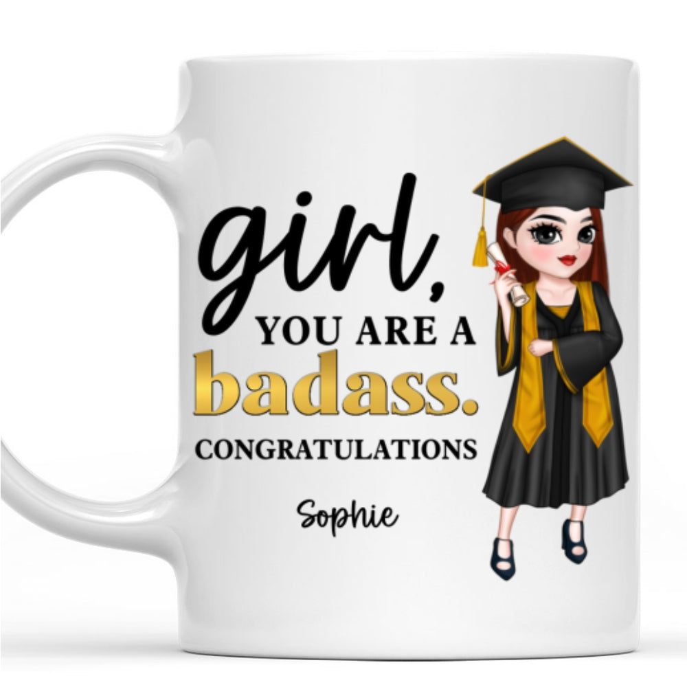 Custom Christmas & Birthday Keepsake Gift • You Are A Badass - Personalized Coffee Mug