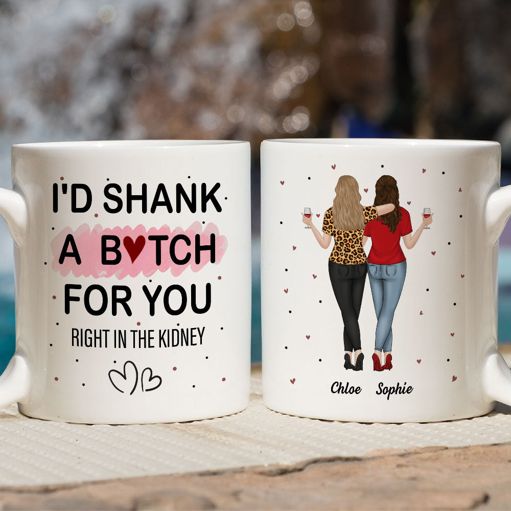 Custom Best Friend, Christmas & Birthday Friendship Keepsake Gift • The Girls - Personalized Coffee Mug