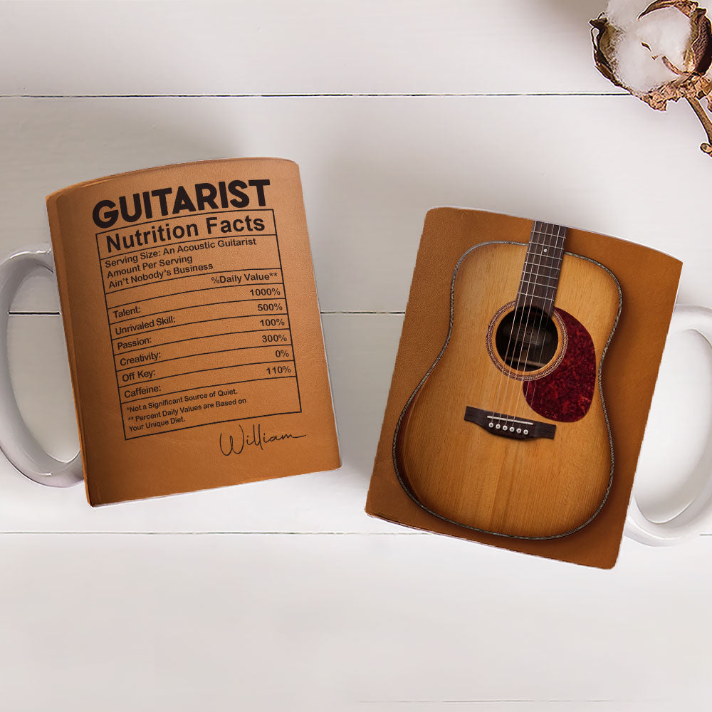 Custom Christmas & Birthday Keepsake Gift • Six Strings One Soul - Personalized Coffee Mug