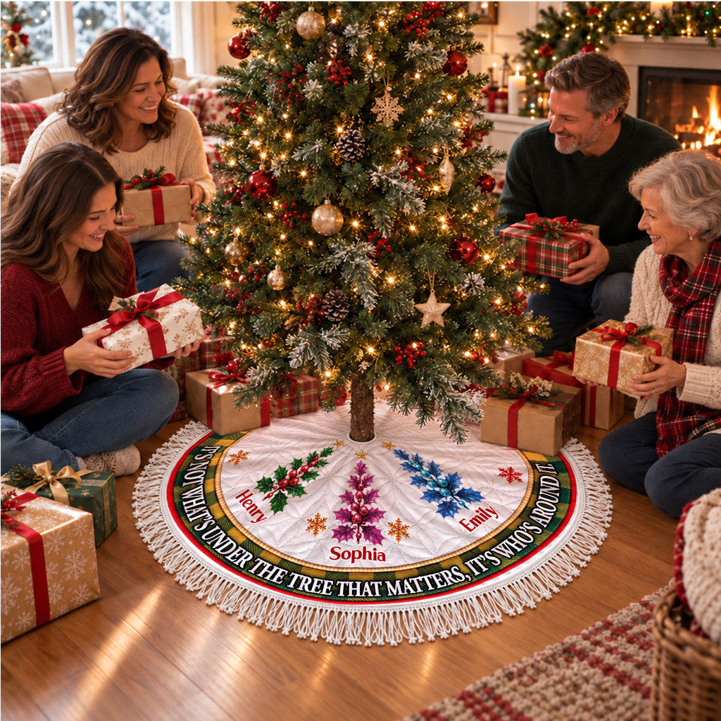 Around The Christmas Tree - Personalized Tree Skirt