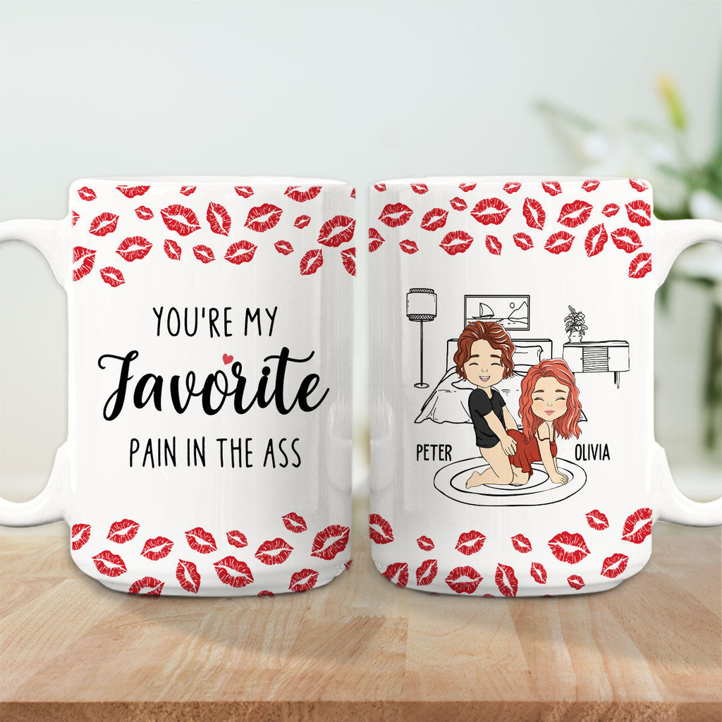 Custom Anniversary Keepsake Gifts For Couple • My Favourite Pain Husband - Personalized Mug