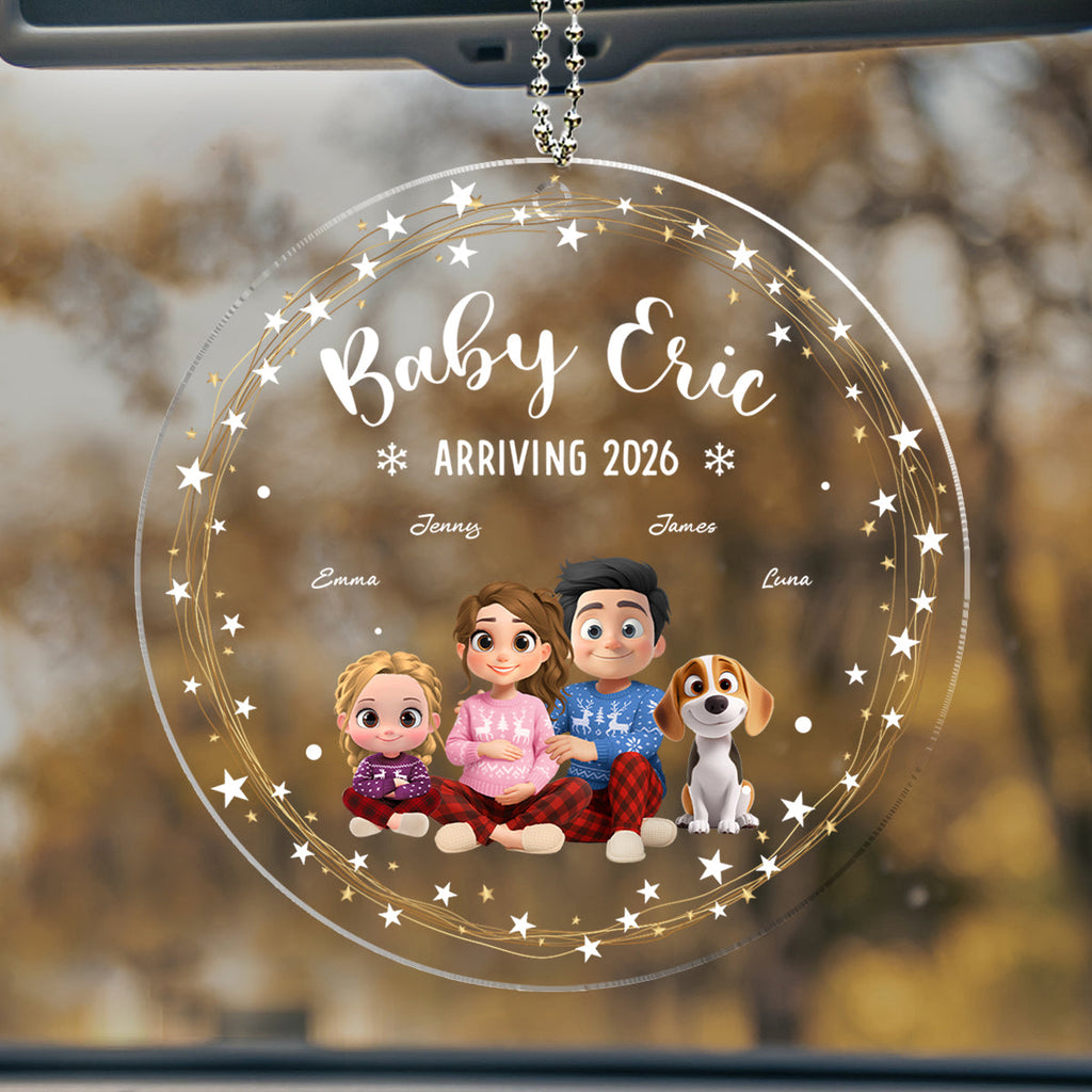 We Are Waiting For You - Personalized Car Ornament