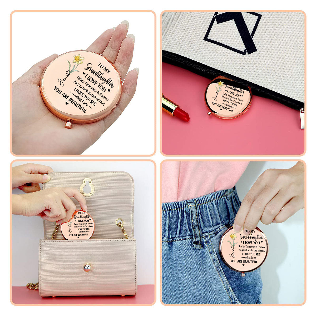 Always Remember How Special You Are - Personalized Compact Mirror