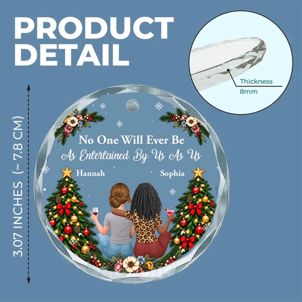 Custom Keepsake Christmas Ornament •  There Will Never Be Another - Personalized Glass Ornament