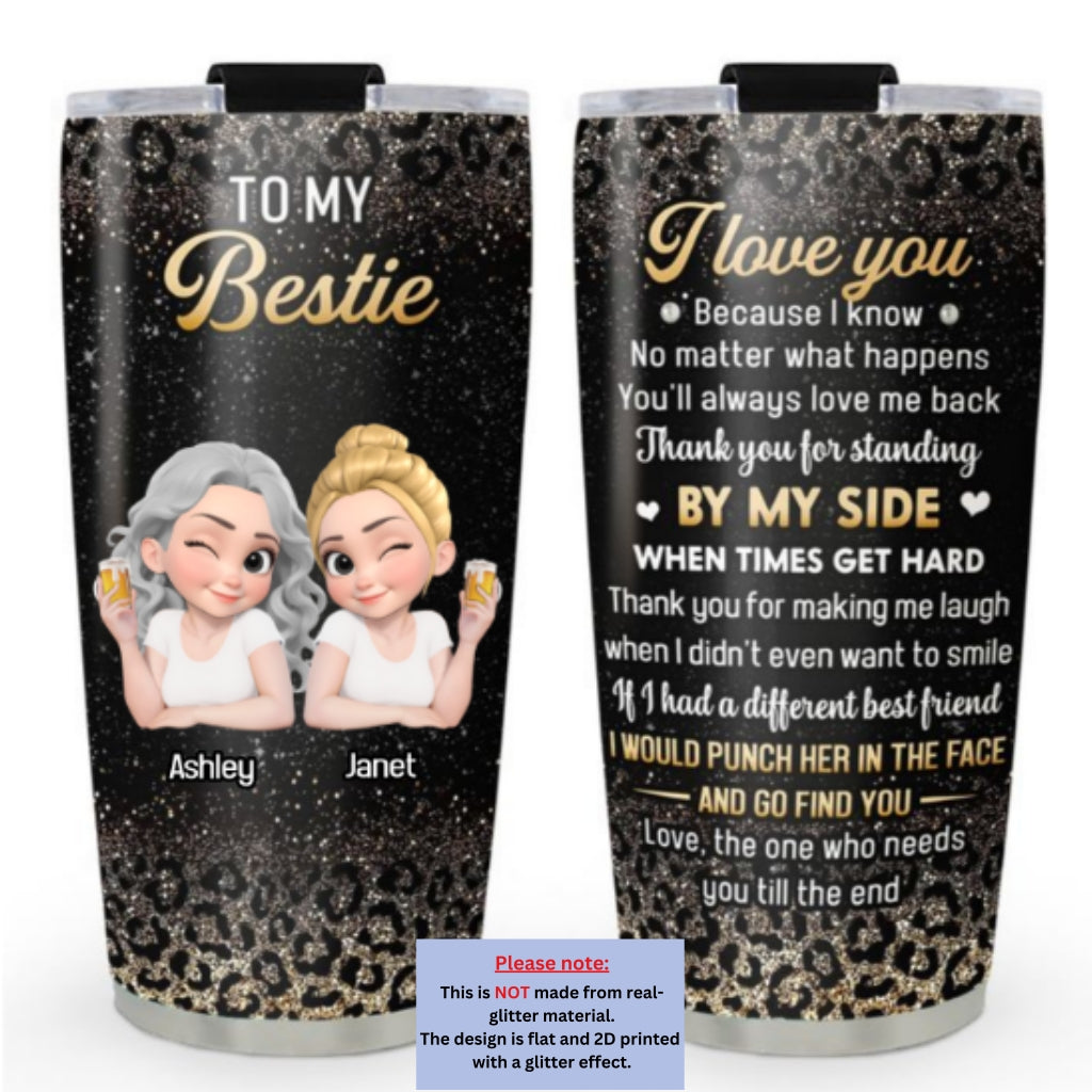 Custom Christmas Birthday Gifts For Best Friend • Bestie On Point - Personalized Tumbler