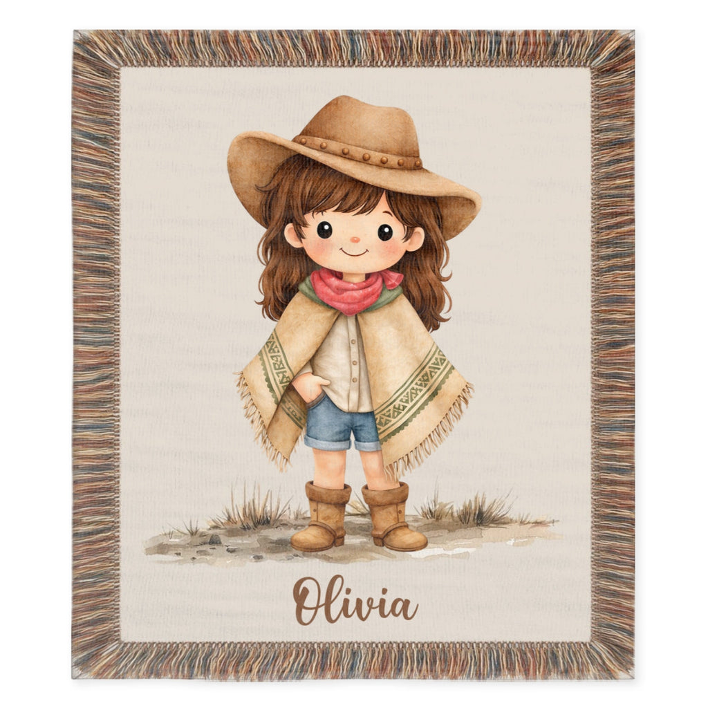 Cowboy Cowgirl - Personalized Fleece Blanket