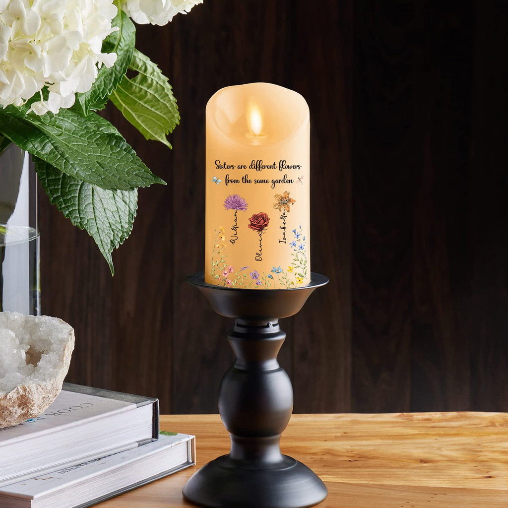 Flowers Friends - Personalized LED Candle